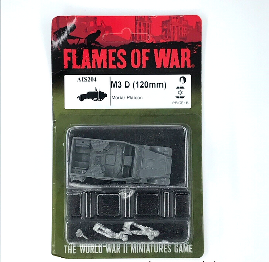 Israel M3 D 120mm Mortar Half-track Blister - Unpainted - Flames of War C285