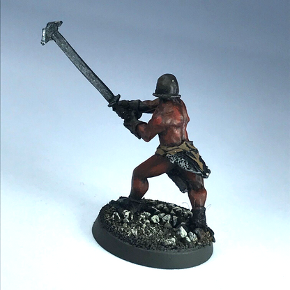 Uruk Hai Beserker Warrior - LOTR Warhammer / Lord of the Rings Painted X9329