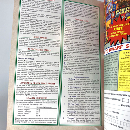 White Dwarf 205 Magazine Games Workshop Warhammer Fantasy 40,000 40K M1084