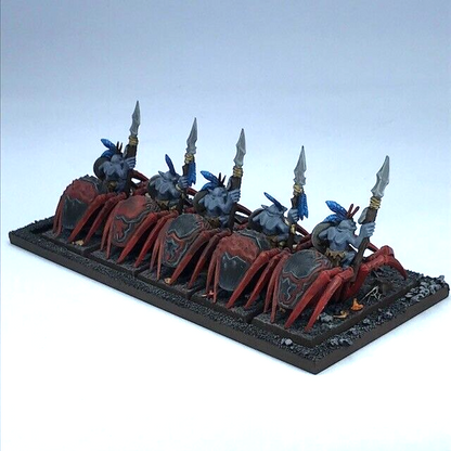 Goblin Spider Rider Regiment & Tray Orcs & Goblins - Warhammer Fantasy Painted