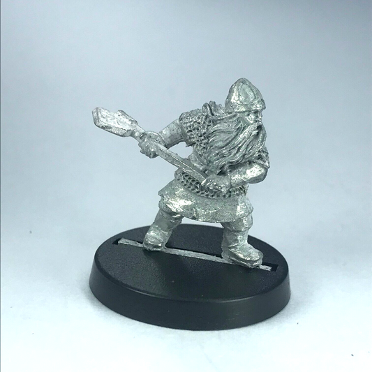 Dwarf Warrior with Axe & Shield OOP LOTR / Warhammer / Lord of the Rings X2210