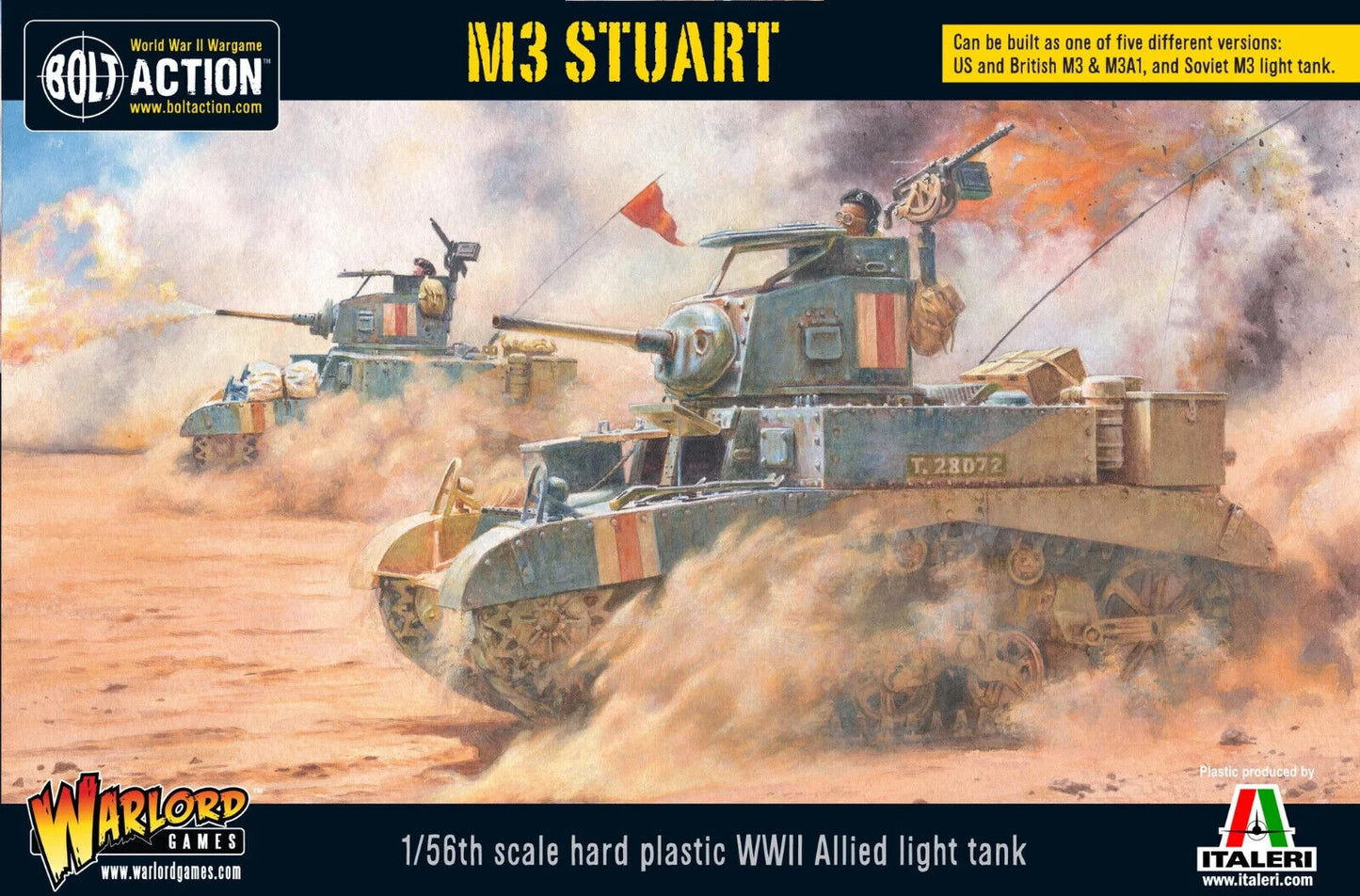 M3 Stuart Allied Light Tank - Warlord Games Bolt Action Miniatures