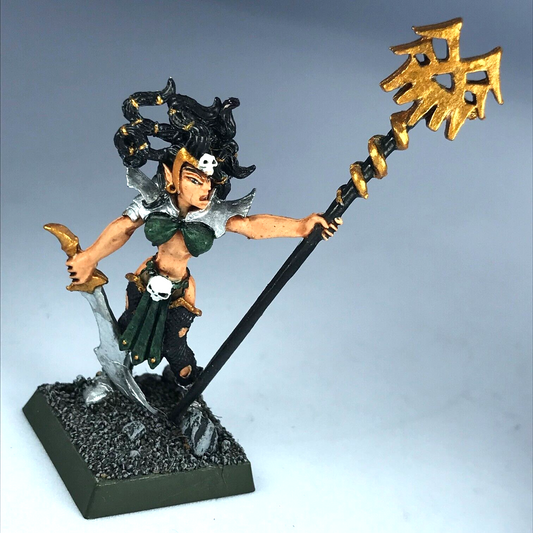 Classic Witch Elf Standard Bearer Dark Elf Elves - Warhammer Fantasy X13493