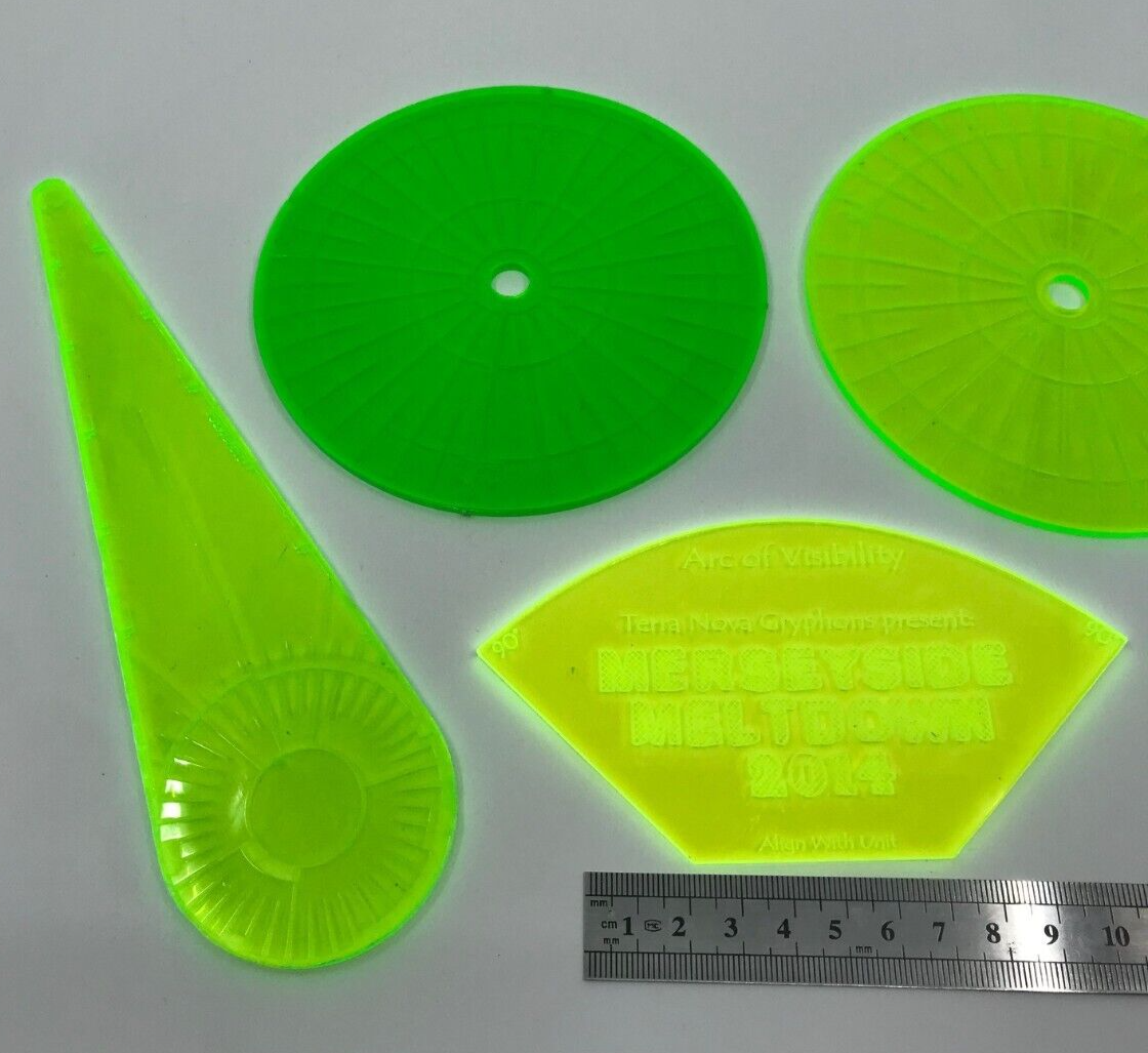 Heavy Weapon Blast Templates - Warhammer 40K / Fantasy Games Workshop W33