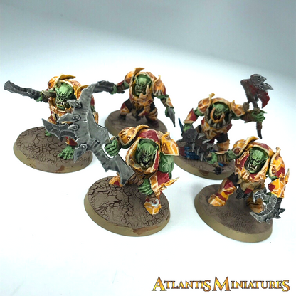 Painted Orruk Orc Ironjawz Brutes - Warhammer Age of Sigmar C1574