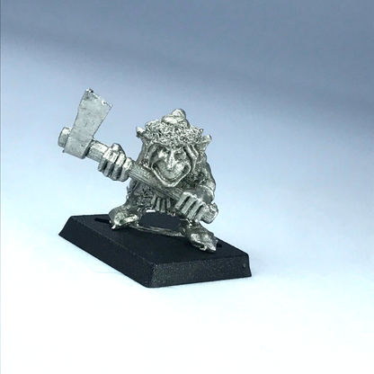 Forest Goblin with Axe Dated 1991 Classic Metal Citadel Warhammer Fantasy X13536