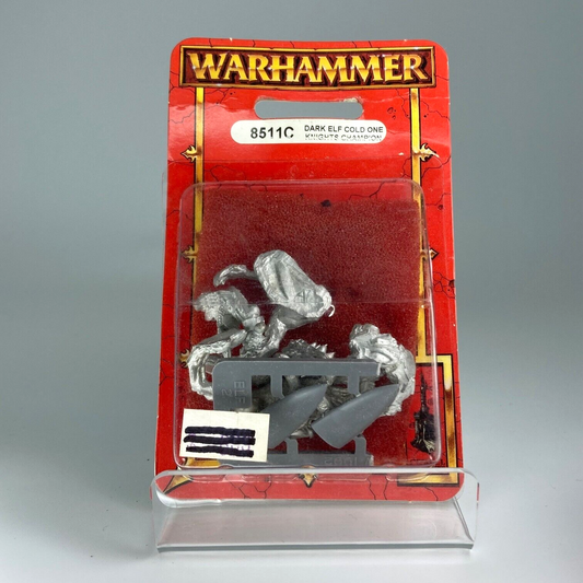 Cold One Knight Champion - Dark Elves - Blister - Warhammer Fantasy Metal C4178