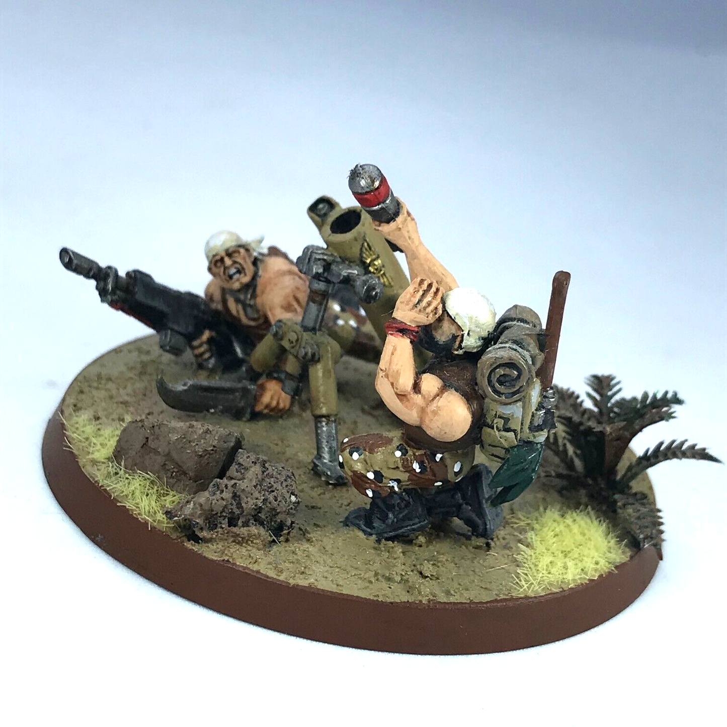 Catachan Mortar Team Imperial Guard - Painted - Warhammer 40K GW C3827