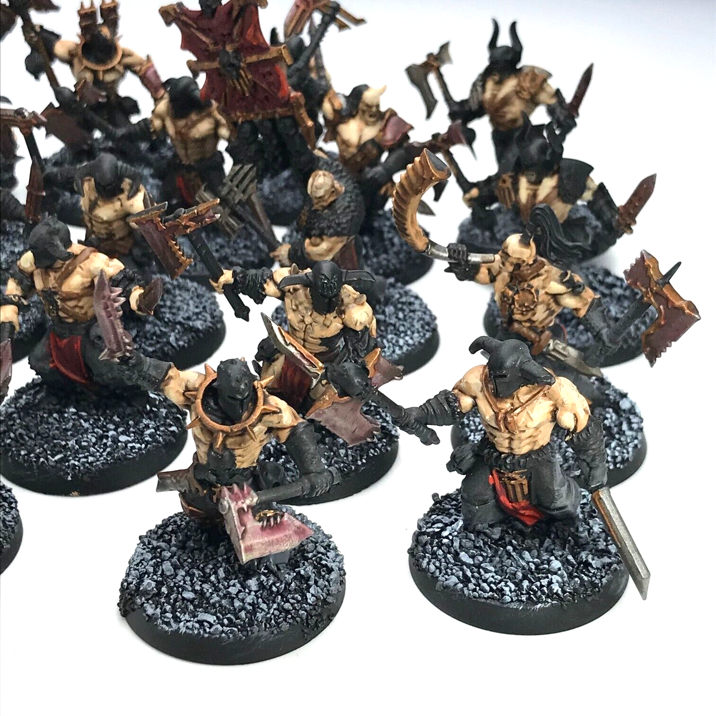 Khorne Bloodbound Bloodreavers Chaos - Painted - Warhammer Age of Sigmar C3272