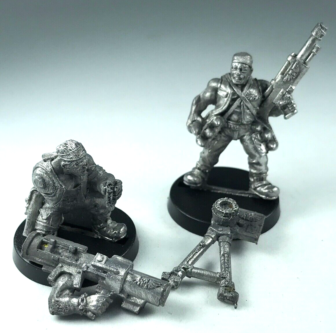 Metal Catachan with Rocket Launcher Pair Imperial Guard - Warhammer 40K X1110