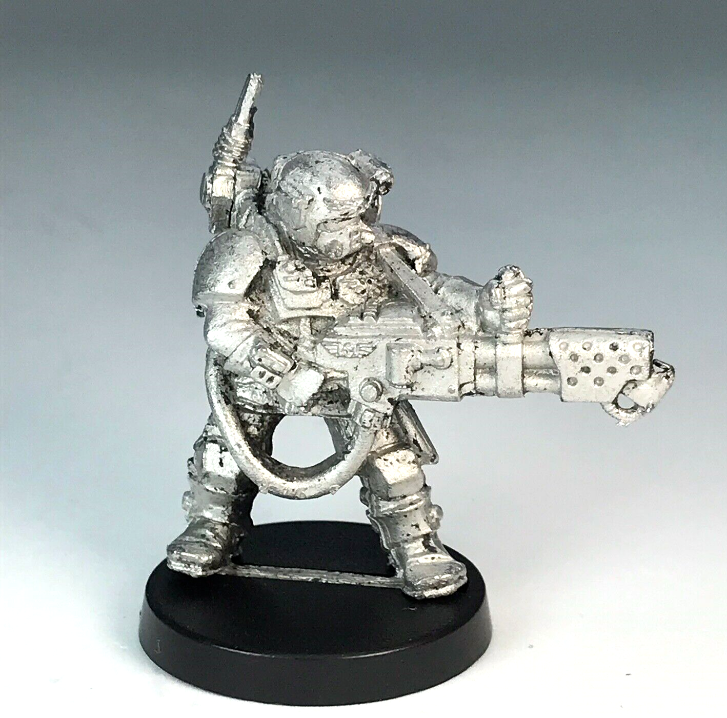 Imperial Guard Kasrkin Stormtrooper Flamethrower - Warhammer 40K Metal X1502