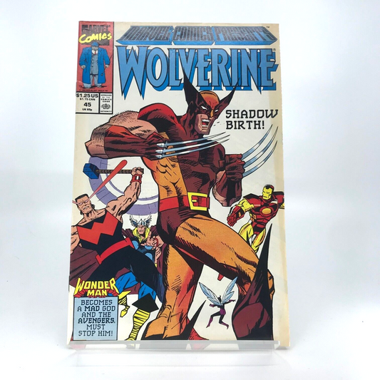 Wolverine Shadow Birth Issue 45 Original Comic - Marvel Comics Present D167