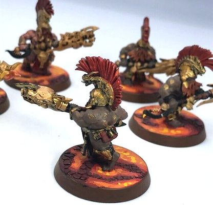 Auric Hearthguard Fyreslayers - Painted - Warhammer Age of Sigmar GW C1046