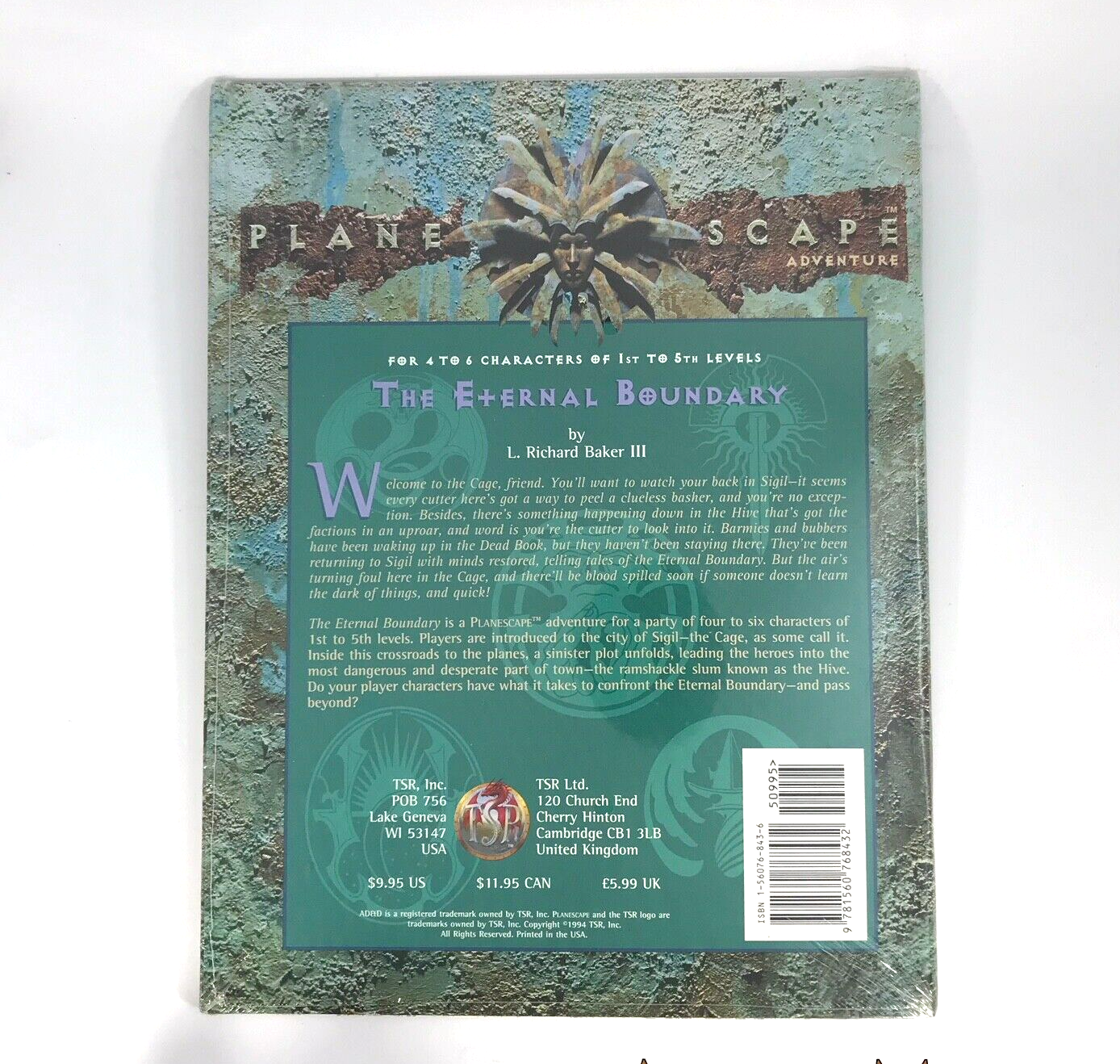 Planescape The Eternal Boundary - Sealed - Advanced Dungeons and Dragons M117