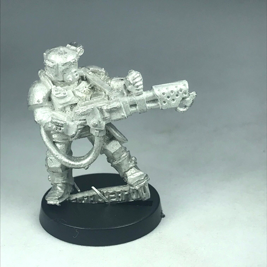 Metal Imperial Guard Kasrkin Stormtrooper Flamethrower - Warhammer 40K X682