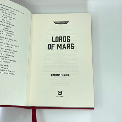 Forge's Of Mars - Graham McNeill - Limited Edition Black Library Warhammer M1914