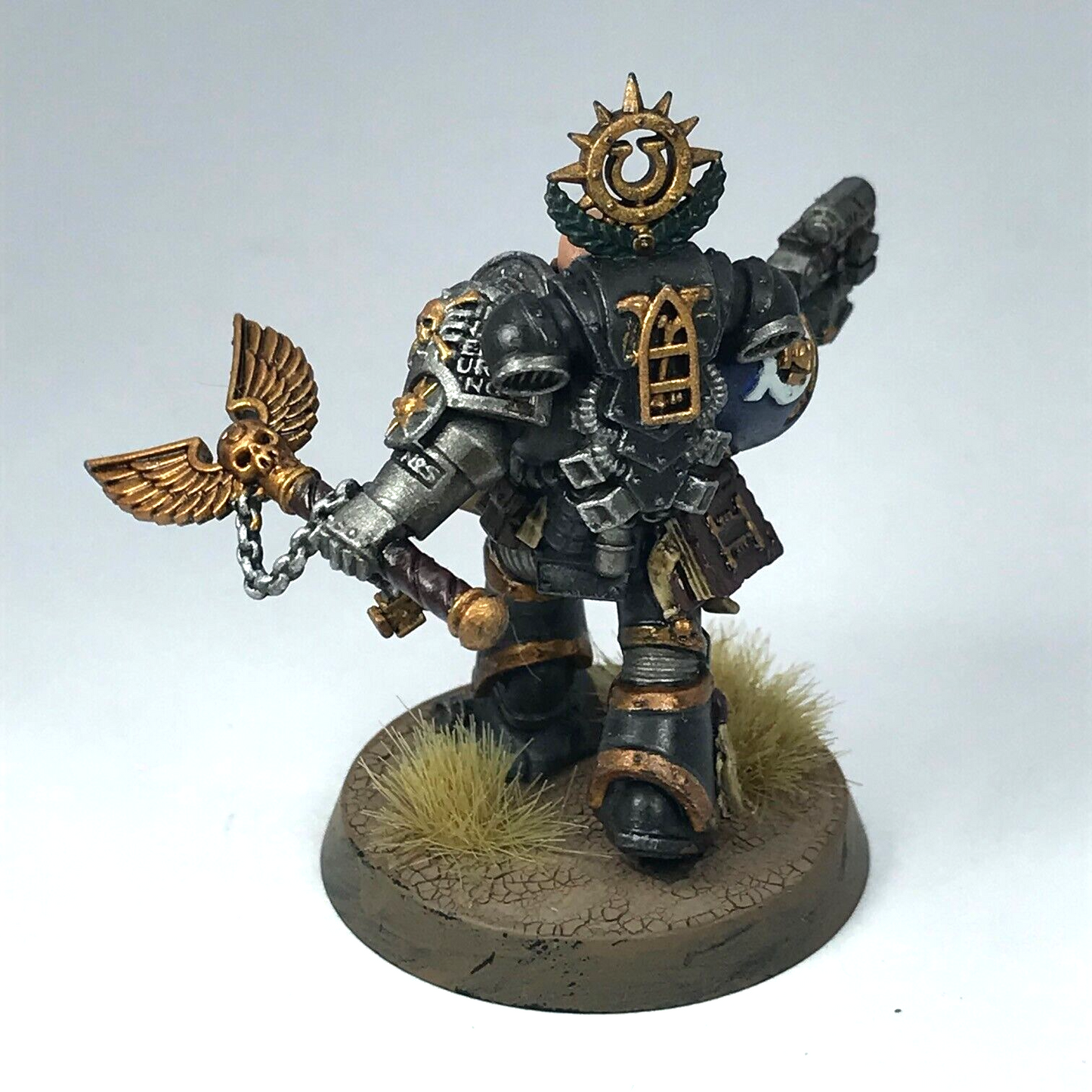 Deathwatch Ultramarine Chaplain Space Marine - Painted - Warhammer 40K X9390