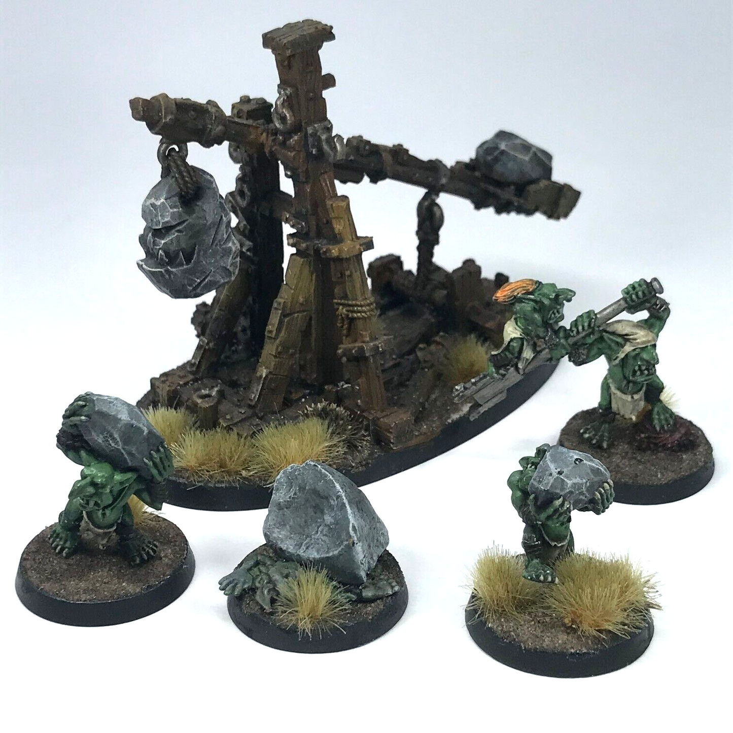 Metal Orc Goblin Rock Lobba Catapult - Painted - Warhammer Age of Sigmar C2631