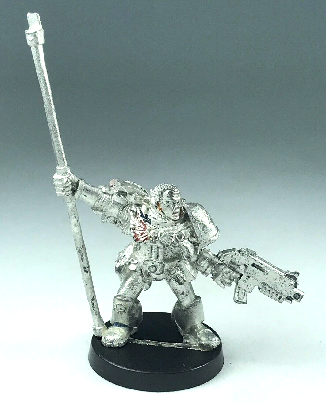 Classic Metal Standard Bearer Command Space Marine - Warhammer 40K X1687