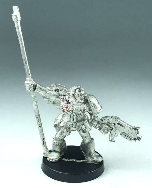 Classic Metal Standard Bearer Command Space Marine - Warhammer 40K X1687