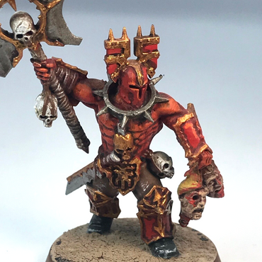 Chaos Khorne Champion - Painted - Warhammer Sigmar X9724