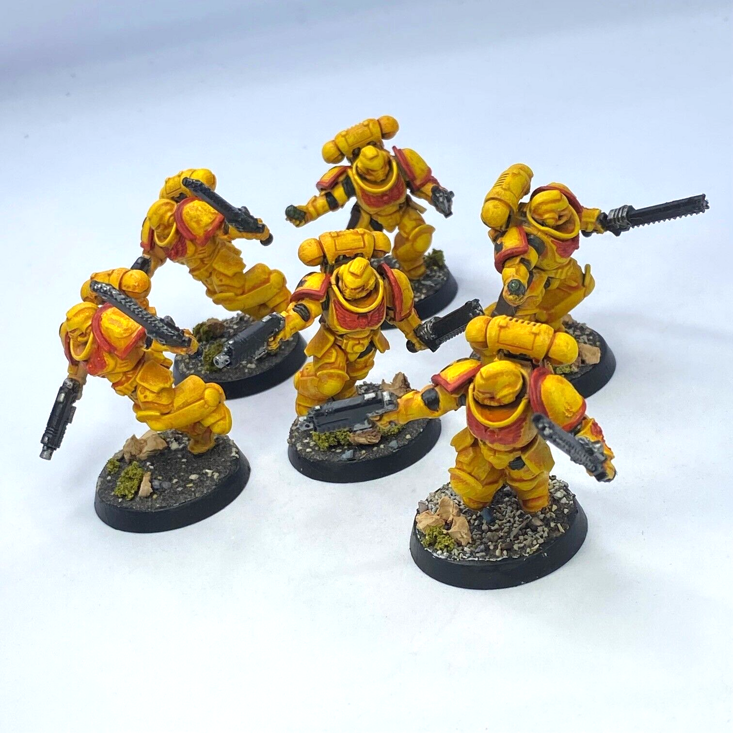 Assault Intercessors Imperial Fist Space Marine - Painted - Warhammer 40K C3127