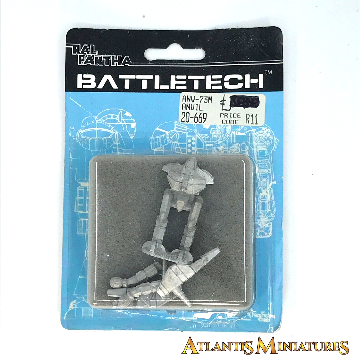 Metal Anvil Robot Battle Tech - Games Workshop - Ral Partha C1812