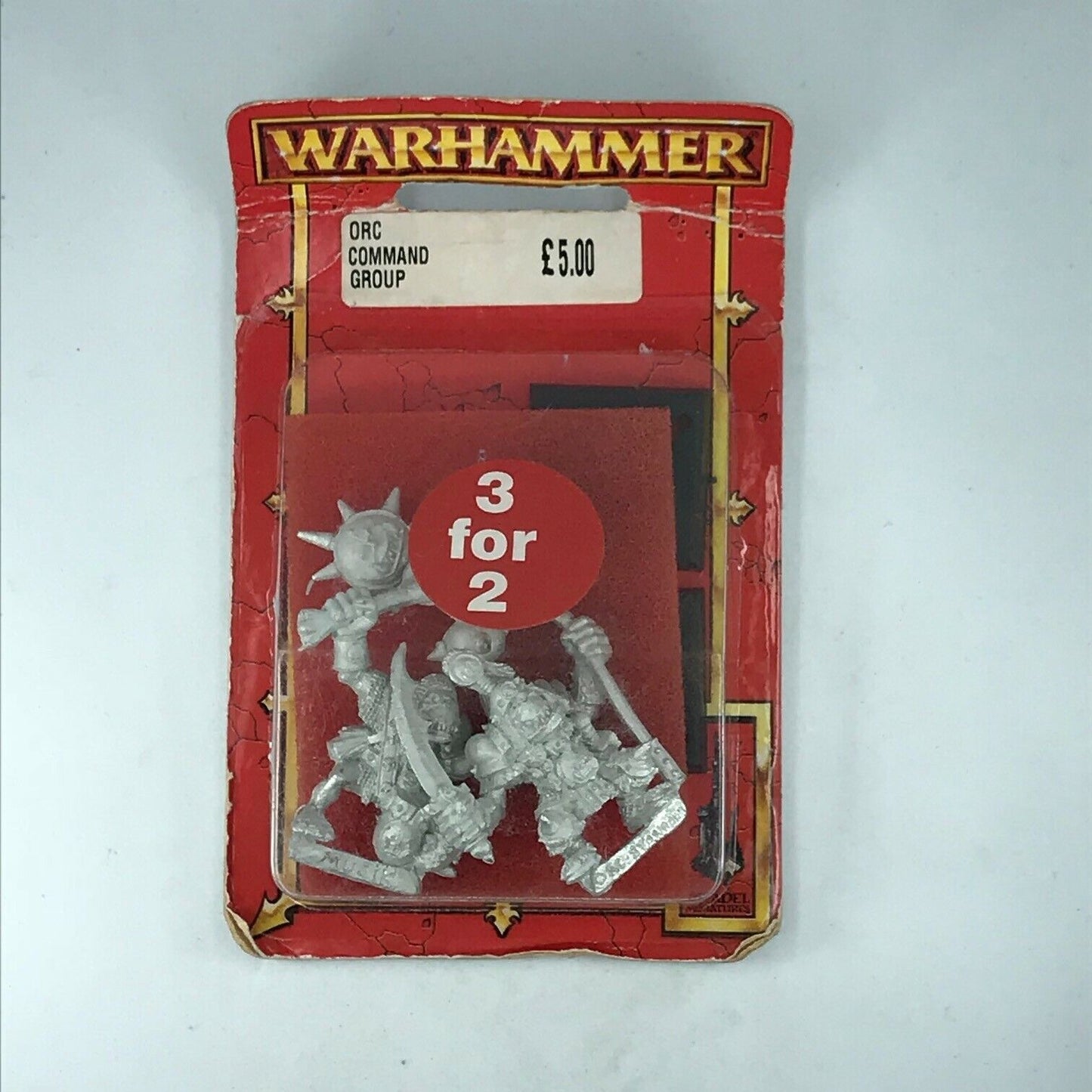 Metal Classic Orc Command Group Blister - Warhammer Fantasy C1981