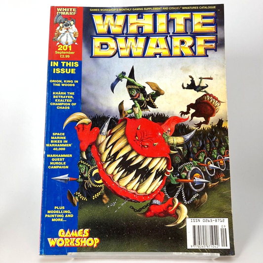 White Dwarf 201 Magazine Games Workshop Warhammer Fantasy 40,000 40K M1080
