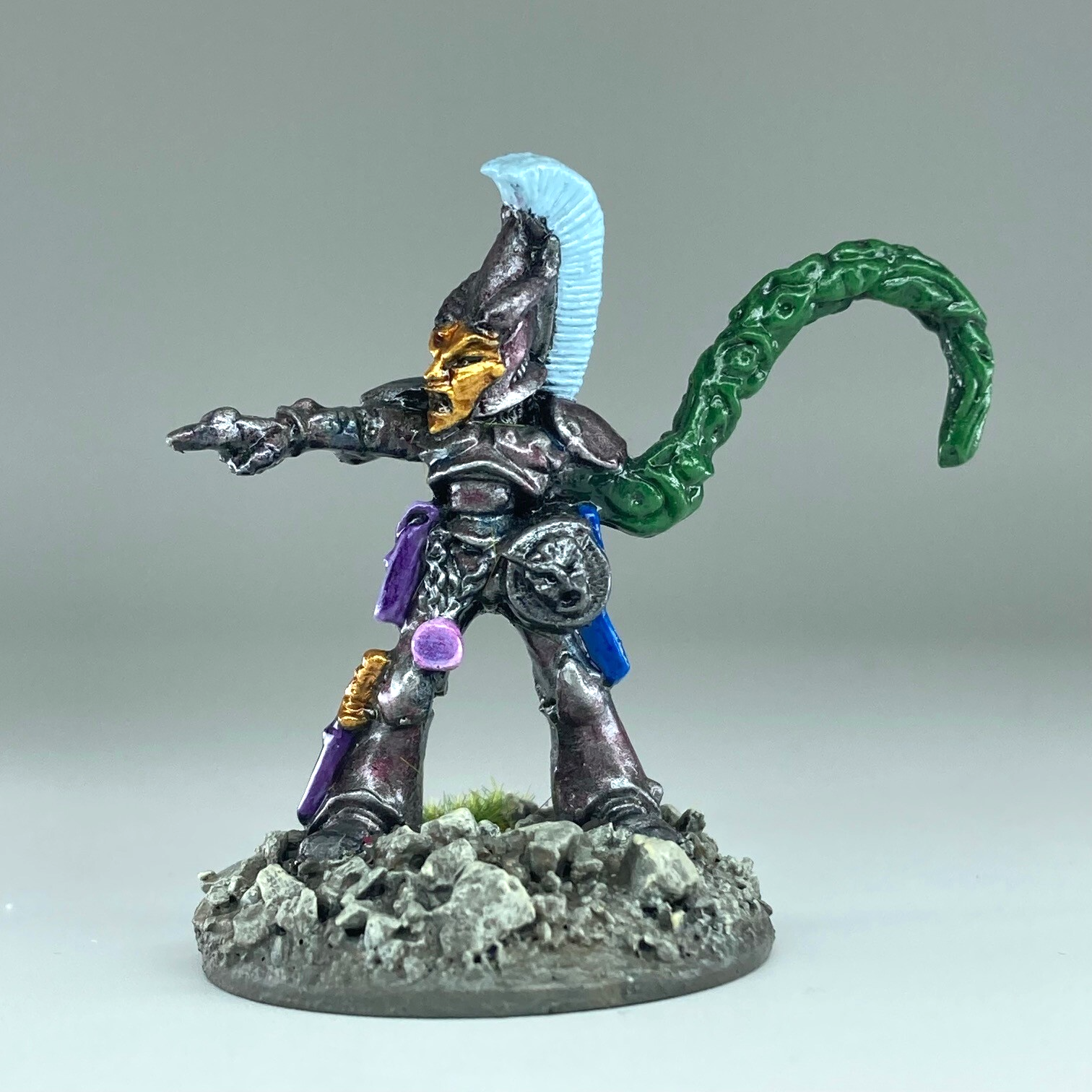 Eldar captain - eldar 1988 - painted kitbash - rogue trader warhammer gw x9044