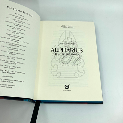Alpharius: Head Of The Hydra - Limited Edition - Black Library Warhammer M906