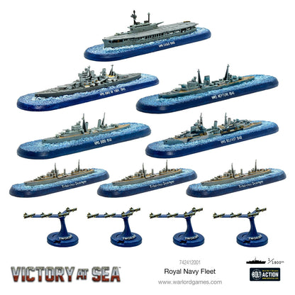 Royal Navy Starter Fleet - Victory At Sea Bolt Action Miniatures Warlord Games