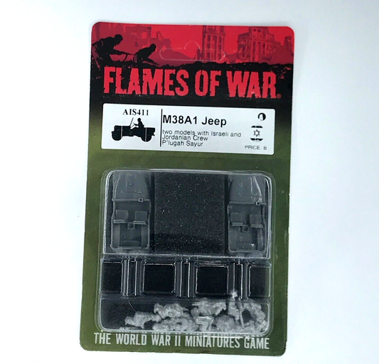 Israel M38A1 Jeeps Vehicles - Blister - Unpainted - Flames of War C556