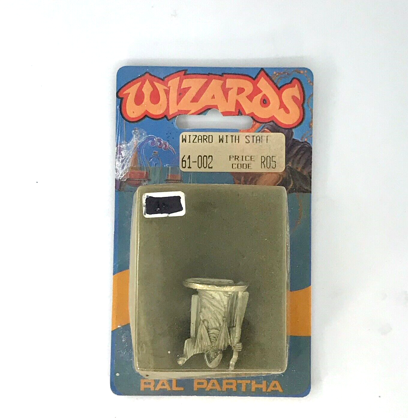 Ral Partha Wizard with Staff Model - Classic Metal Blister C293