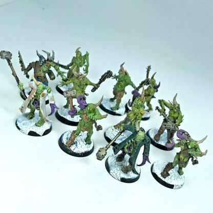 Death Guard Poxwalkers Chaos Space Marines - Painted - Warhammer 40K C2481