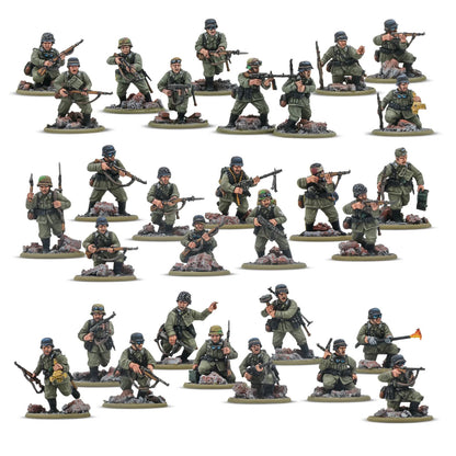 German Veteran Infantry Platoon - Warlord Games Bolt Action Miniatures