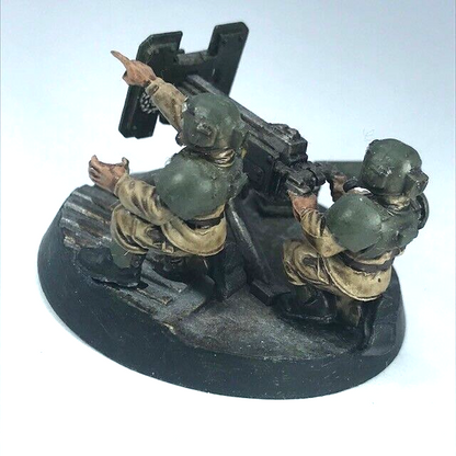 Cadian Heavy Bolter Team Imperial Guard - Painted - Warhammer 40K C1196