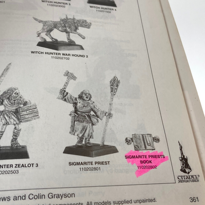 Citadel Miniatures 2000 Catalogue - Warhammer Games Workshop Citadel M1197