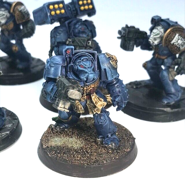 Space Marine Terminator Squad Ultramarines - Painted - Warhammer 40K C4045