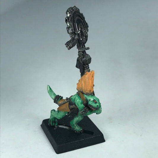 Metal Skink Standard Bearer Command Lizardmen - Warhammer Fantasy X3504