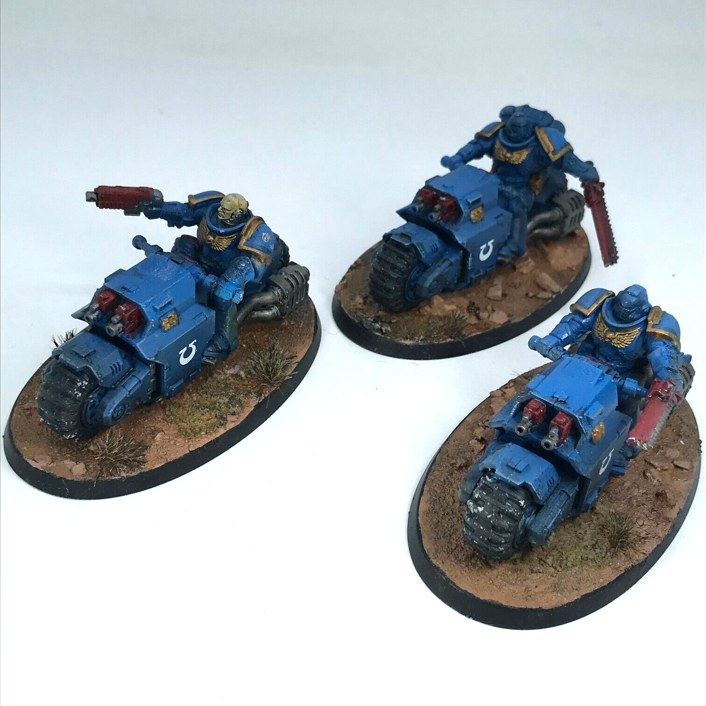 Space Marine Outriders Bikes - One Bike Missing Handle - Warhammer 40K C2510