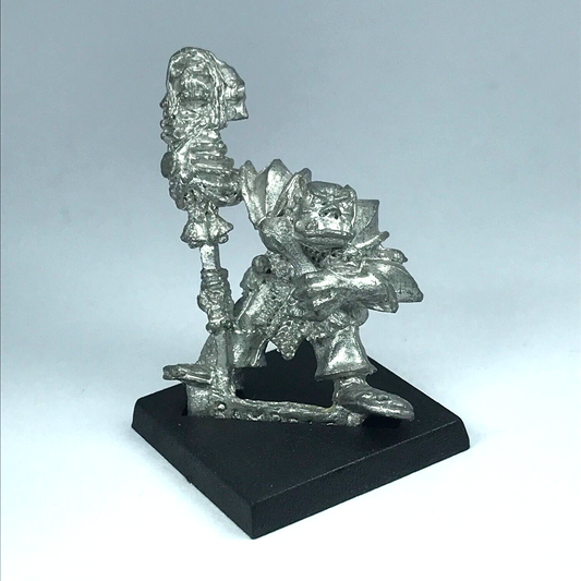 Classic Metal Armoured Orc Warrior Musician Shaman - Warhammer Fantasy X1596