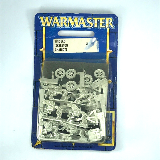 Metal Undead Skeleton Chariots Blister - OOP - Warmaster Warhammer C195