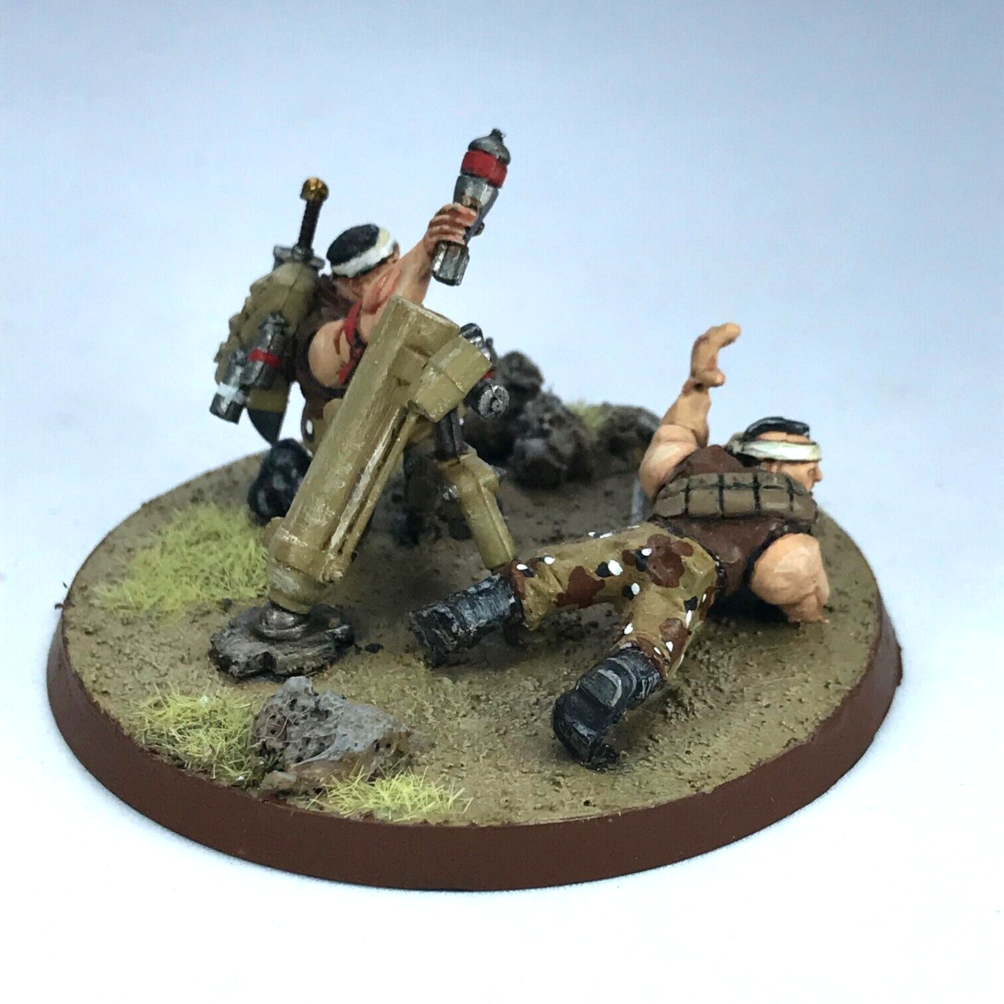 Catachan Mortar Team Imperial Guard - Painted - Warhammer 40K GW C881