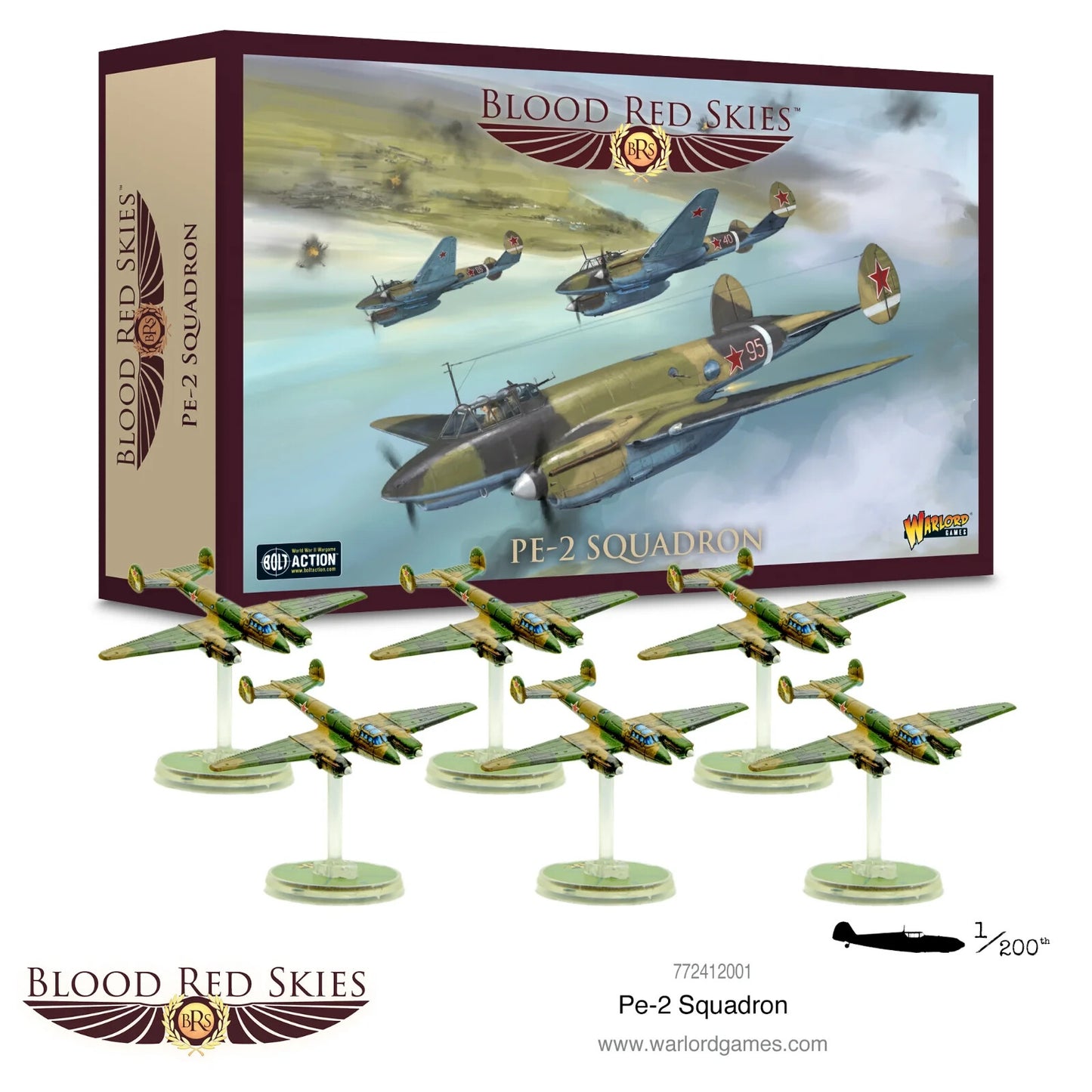 Blood Red Skies: Soviet PE-2 Squadron - Bolt Action Miniatures Warlord Games