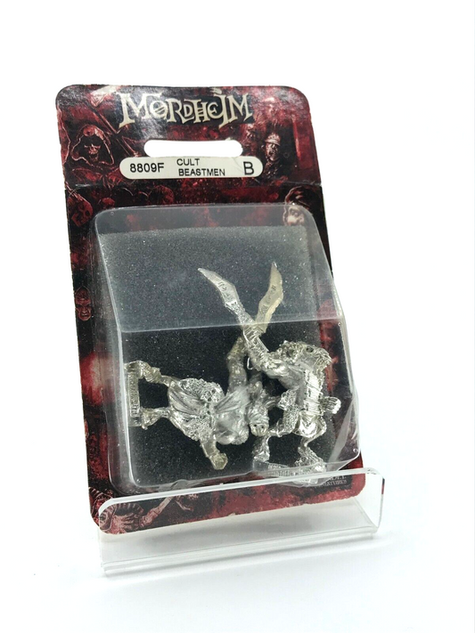 Cult Beastmen Mordheim Blister - Warhammer Fantasy Classic Metal C791