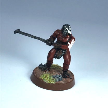 Uruk Hai Beserker - LOTR Warhammer Lord of the Rings Painted Metal X3797