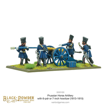 Napoleonic Prussian Horse Artillery with 6-PDR  - Warlord Games Black Powder