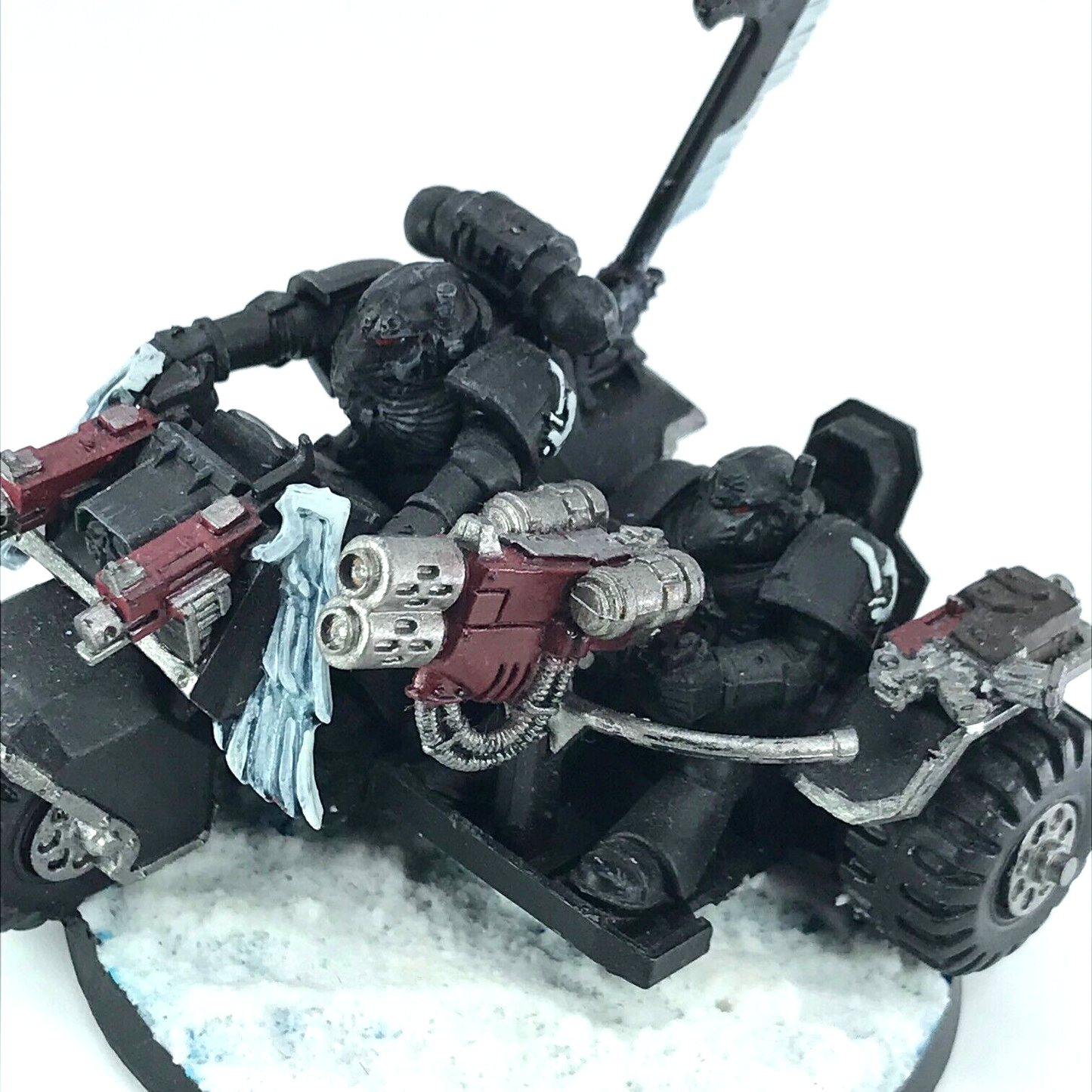 Dark Angels Ravenwing Attack Bike - Warhammer 40K Painted Games Workshop C882