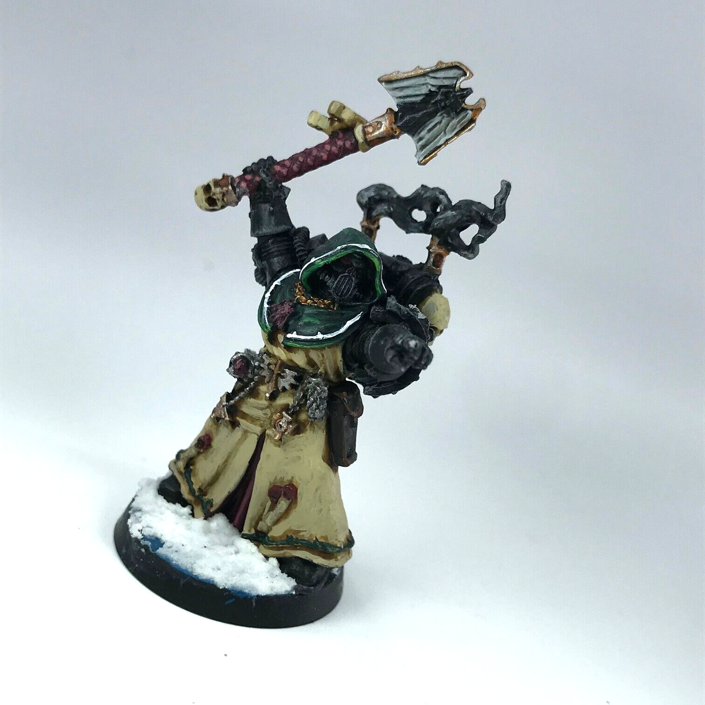 Dark Angels Interrogator Chaplain Space Marines - Warhammer 40K Painted X1947